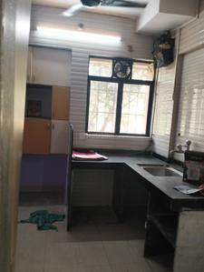 Kitchen Image of 580 Sq.ft 1 BHK Apartment / Flat for rent in Gala Highland Residency, Thane West Thane for Rs. 24000