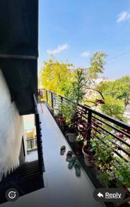 Balcony Image of 895 Sq.ft 2 BHK Apartment / Flat for rent in Memnagar Ahmedabad for Rs. 35000
