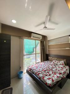 Bedroom Image of 1100 Sq.ft 2 BHK Apartment / Flat for rent in Motera Ahmedabad for Rs. 24000