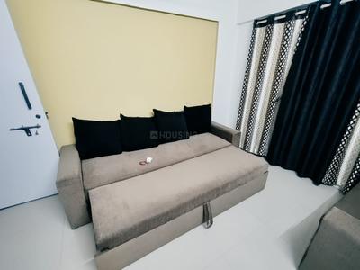 Bedroom Image of 600 Sq.ft 1 BHK Apartment / Flat for rent in Raojee Palladium Homes II B Building, Dhanori Pune for Rs. 25000