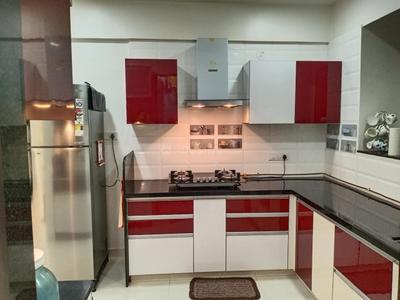 Kitchen Image of 1248 Sq.ft 3 BHK Apartment / Flat for rent in Metro Jazz, Mahalunge Pune for Rs. 50000