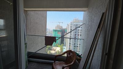 Balcony Image of 860 Sq.ft 2 BHK Apartment / Flat for rent in Tristar Bc Corp Arista, Bandra East Mumbai for Rs. 125000