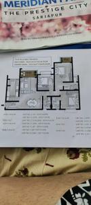 Image of 1629 Sq.ft 3 BHK Apartment / Flat for sale in Meridian Park at The Prestige City, Dommasandra, Bengaluru for Rs. 22500000