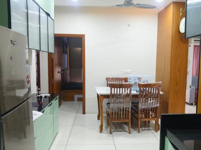 Kitchen Image of 1510 Sq.ft 3 BHK Apartment / Flat for rent in Adani Amogha, Shantigram Ahmedabad for Rs. 55000