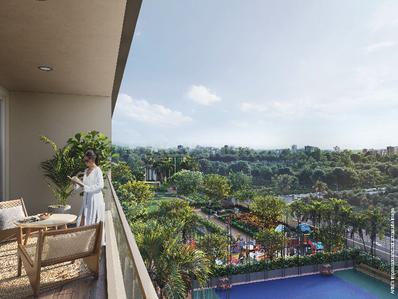 Balcony Image of 1100 Sq.ft 2 BHK Apartment / Flat for sale in Nexus Skydale, Punawale Pune for Rs. 7800000