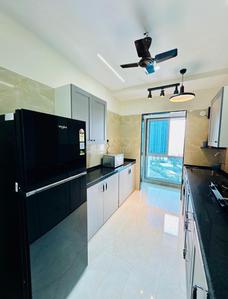 Kitchen Image of 1625 Sq.ft 3 BHK Apartment / Flat for rent in Oxford Navrang Crystal, Goregaon West Mumbai for Rs. 140000