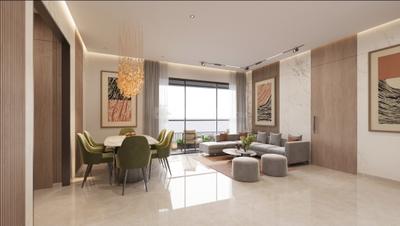 Hall Image of 2313 Sq.ft 3 BHK Apartment / Flat for sale in B R Ekayan, Zundal Ahmedabad for Rs. 9600000