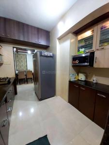 Kitchen Image of 533 Sq.ft 1 BHK Apartment / Flat for rent in Kasarvadavali Thane for Rs. 20000