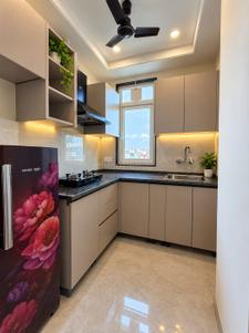 Kitchen Image of 720 Sq.ft 1 BHK Apartment / Flat for rent in SJR Equinox, Electronic City Bengaluru for Rs. 15000