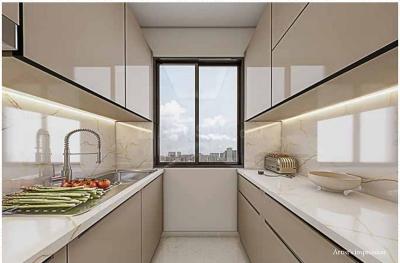 Kitchen Image of 1408 Sq.ft 3 BHK Apartment / Flat for sale in Ashray Jaswanti Jewel, Kandivali West Mumbai for Rs. 34500000