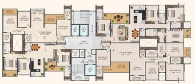 Image of 2723 Sq.ft 4 BHK Apartment / Flat for sale in P K Canopus, Wakad, Pune for Rs. 25000000