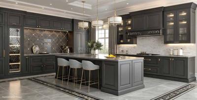 Kitchen Image of 3600 Sq.ft 4 BHK Apartment / Flat for sale in Codename Eden Garden, Airoli Navi Mumbai for Rs. 40000000