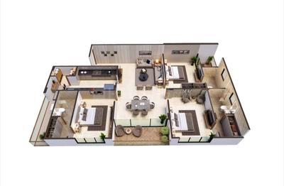 Image of 1660 Sq.ft 4 BHK Apartment / Flat for sale in Nature Amaltas, Jagatpura, Jaipur for Rs. 10400000