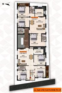 Image of 1155 Sq.ft 3 BHK Apartment / Flat for sale in Chromepet, Chennai for Rs. 8662000