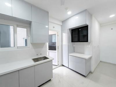 Kitchen Image of 2020 Sq.ft 3 BHK Apartment / Flat for rent in Rajapushpa Provincia, Narsingi Hyderabad for Rs. 80000