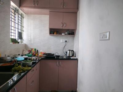 Kitchen Image of 650 Sq.ft 1 BHK Apartment / Flat for rent in Om Sai, Marathahalli Bengaluru for Rs. 29000