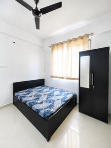 Bedroom Image of 614 Sq.ft 1 BHK Apartment / Flat for rent in Wadgaon Sheri Pune for Rs. 25000
