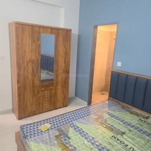 Bedroom Image of 1450 Sq.ft 3 BHK Apartment / Flat for rent in Adani Amogha, Shantigram Ahmedabad for Rs. 55000