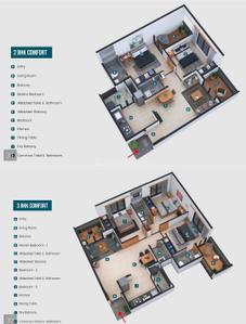 Image of 700 Sq.ft 2 BHK Apartment / Flat for sale in Nexus Kinaara, Chikhali, Pune for Rs. 4500000