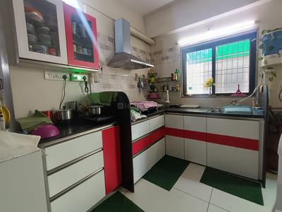 Kitchen Image of 1100 Sq.ft 3 BHK Apartment / Flat for sale in New Gotri Vadodara for Rs. 4900000