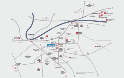 Image of 1738 Sq.ft 3 BHK Apartment / Flat for sale in Bramhacorp Hues Of Sky, Camp, Pune for Rs. 26700000