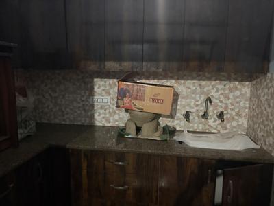 Kitchen Image of 580 Sq.ft 1 BHK Builder Floor for rent in Burari New Delhi for Rs. 5500