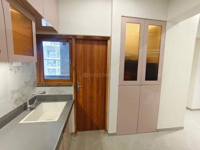 Kitchen Image of 1600 Sq.ft 3 BHK Apartment / Flat for rent in Pramukh Omkar Rivanta 1, Randesan Gandhinagar for Rs. 45000