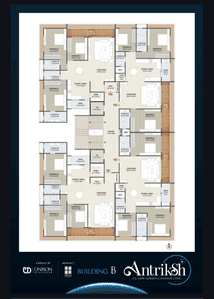 Image of 2550 Sq.ft 3 BHK Apartment / Flat for sale in Vesu, Surat for Rs. 13600000