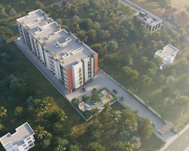 Image of 1101 Sq.ft 2 BHK Apartment / Flat for sale in Singanallur, Coimbatore for Rs. 8600000
