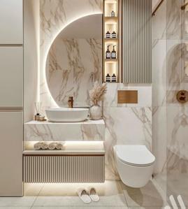 Bathroom Image of 921 Sq.ft 2 BHK Apartment / Flat for sale in Mighty Siddhi Darshan, Prabhadevi Mumbai for Rs. 42800000