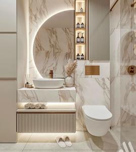 Bathroom Image of 2250 Sq.ft 4 BHK Apartment / Flat for sale in Lodha Aureus, Sewri Mumbai for Rs. 110000000