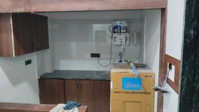 Kitchen Image of 450 Sq.ft 1 RK Apartment / Flat for rent in Mahalakshmi Nagar Indore for Rs. 14000