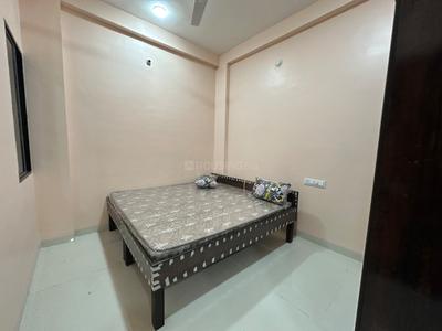 Bedroom Image of 400 Sq.ft 1 BHK Builder Floor for rent in Mahalakshmi Nagar Indore for Rs. 15500