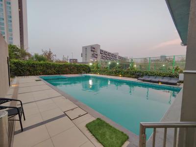 Balcony Image of 850 Sq.ft 2 BHK Apartment / Flat for rent in Vilas Yashwin Orizzonte, Chokhi Dhani Pune for Rs. 40000