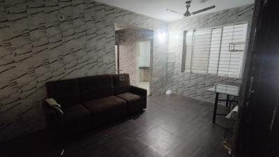 Living Room Image of 800 Sq.ft 2 BHK Apartment / Flat for rent in Earthshastra Nariman Point, Mahalakshmi Nagar Indore for Rs. 15000