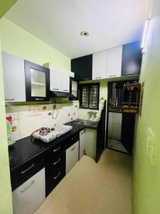 Kitchen Image of 700 Sq.ft 1 BHK Apartment / Flat for rent in Limbodi Indore for Rs. 10000