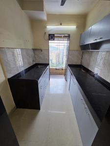 Kitchen Image of 689 Sq.ft 3 BHK Apartment / Flat for sale in Hubtown Greenwoods, Thane West Thane for Rs. 15500000