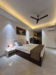 Bedroom Image of 600 Sq.ft 1 RK Apartment / Flat for rent in Gopalbari Jaipur for Rs. 35000