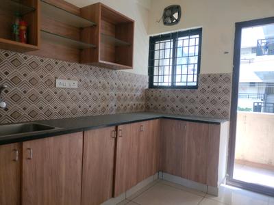 Kitchen Image of 690 Sq.ft 1 BHK Apartment / Flat for rent in Kartik Nagar Bengaluru for Rs. 25000