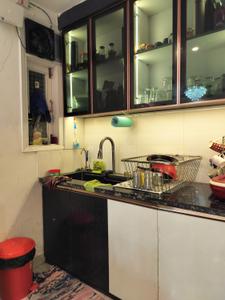 Kitchen Image of 1314 Sq.ft 4 BHK Builder Floor for sale in Dera Mandi New Delhi for Rs. 9800000