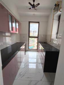 Kitchen Image of 600 Sq.ft 2 BHK Apartment / Flat for rent in Raymond Ten X Habitat Raymond Realty Tower H, Thane West Thane for Rs. 39000