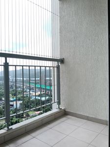 Bedroom Three Image of 1150 Sq.ft 3 BHK Apartment / Flat for rent in Godrej Emerald, Kasarvadavali Thane for Rs. 45000