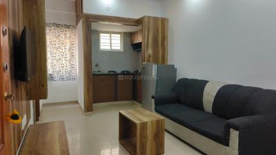 Living Room Image of 670 Sq.ft 1 BHK Apartment / Flat for rent in BTM Layout Bengaluru for Rs. 21000