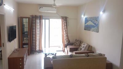 Living Room Image of 1350 Sq.ft 2.5 BHK Apartment / Flat for rent in Adani The Meadows, Shantigram Ahmedabad for Rs. 36000