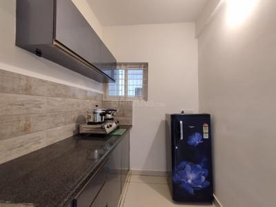 Kitchen Image of 550 Sq.ft 1 BHK Apartment / Flat for rent in Nagavara Bengaluru for Rs. 25000