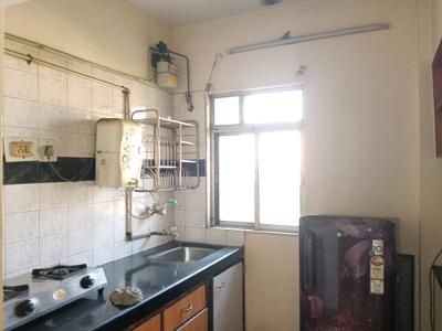 Kitchen Image of 600 Sq.ft 1 BHK Apartment / Flat for rent in Puraniks Kanchan Pushp Society, Hiranandani Estate Thane for Rs. 20000