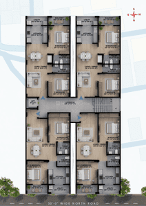 Image of 1030 Sq.ft 2 BHK Apartment / Flat for sale in Beeramguda, Sangareddy for Rs. 3600000