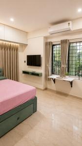 Bedroom Image of 575 Sq.ft 1 BHK Apartment / Flat for rent in Thanisandra Bengaluru for Rs. 23000