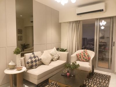 Living Room Image of 550 Sq.ft 1 BHK Apartment / Flat for rent in Adityaraj Gurukripa CHS, Vikhroli East Mumbai for Rs. 36000