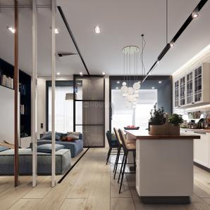 Hall Image of 1600 Sq.ft 3 BHK Apartment / Flat for rent in Unitech Sunbreeze Towers, Vaishali Ghaziabad for Rs. 42000